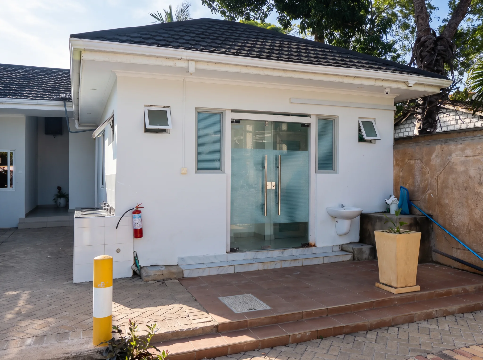 Poolside Guest Restrooms and Changing Area